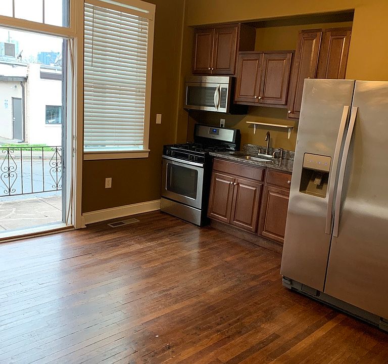 Living room with kitchen