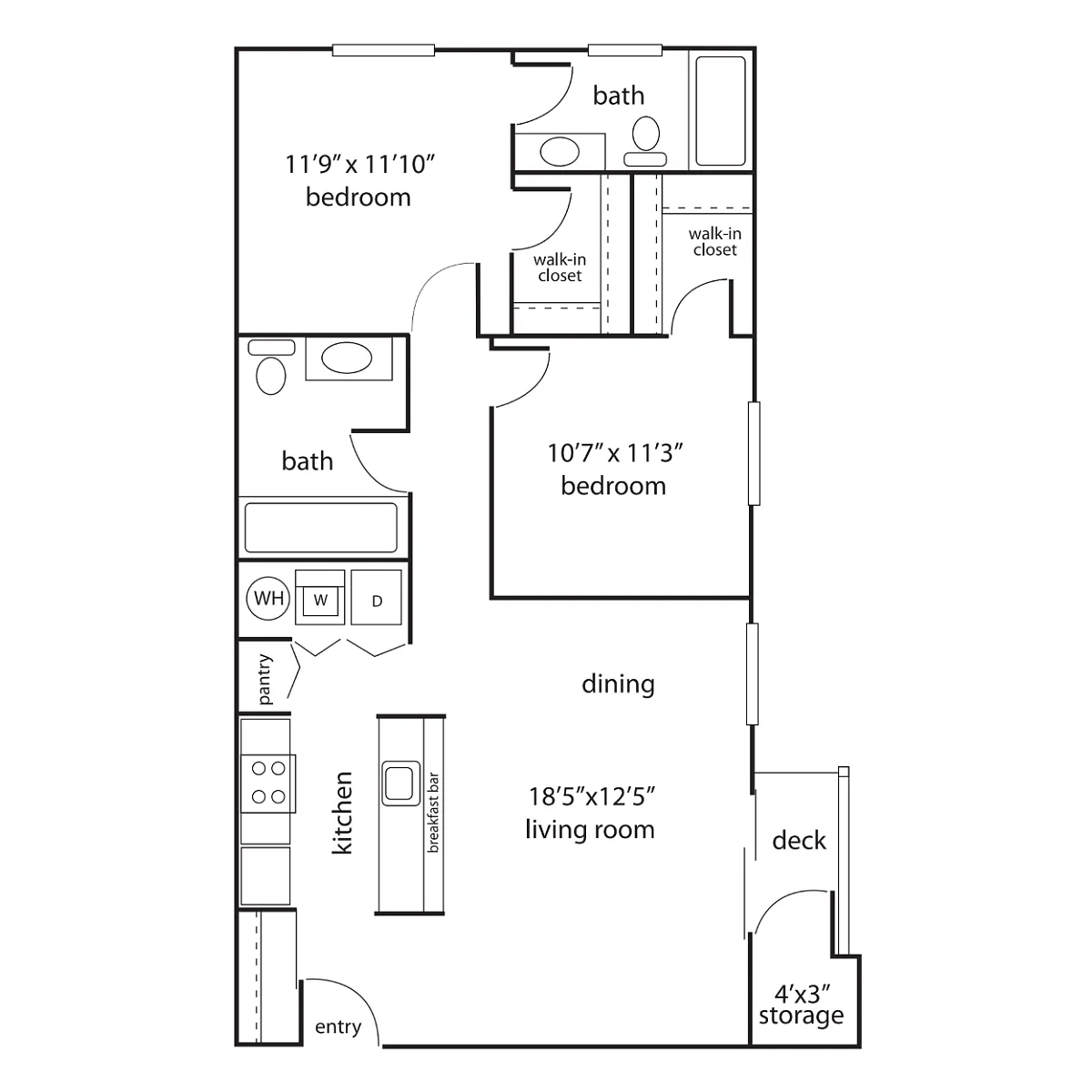 Floor plan 2X2 - B3