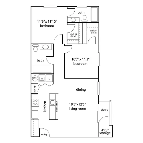 Floor plan 2X2 - B3