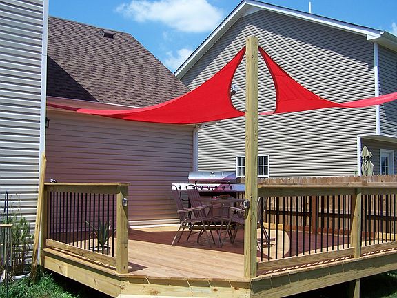 Great wooden deck.