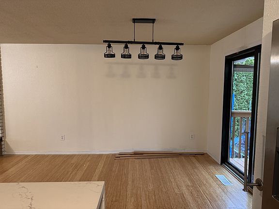 Dinning room open to covered deck