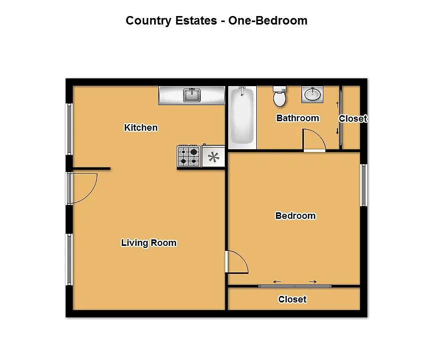 Floor plan 1X1