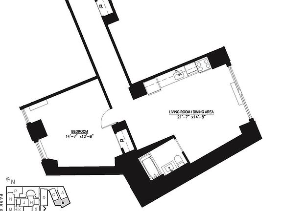 2nd image of 15 Park Row APT 12B