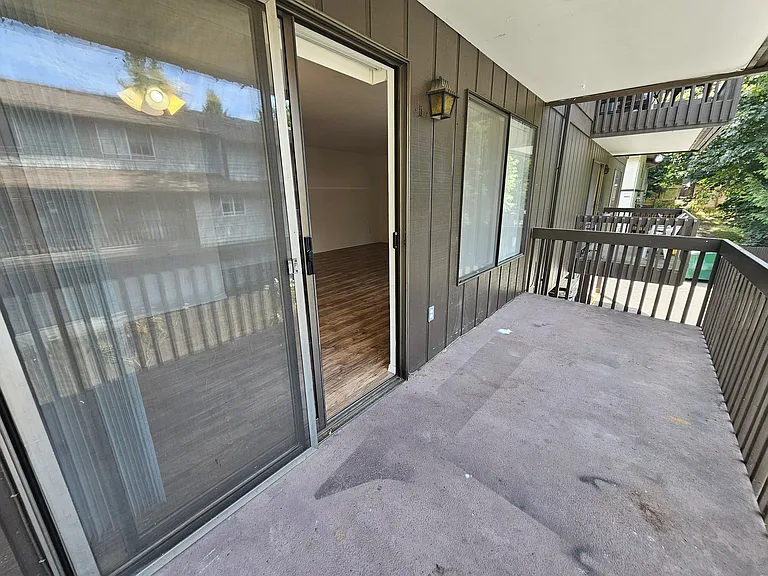 Large deck off of living room