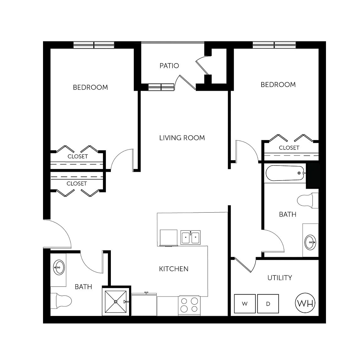 Floor plan 2 bedroom