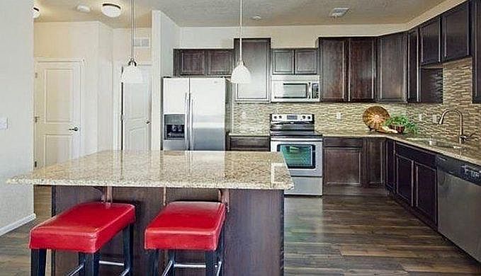Gorgeous modern kitchen with open layout