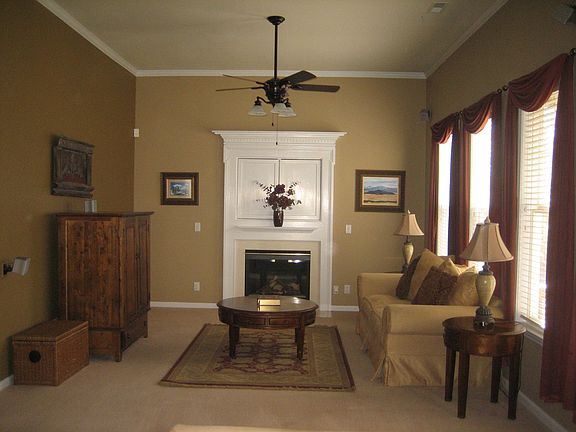 Family room with surround sound wiring