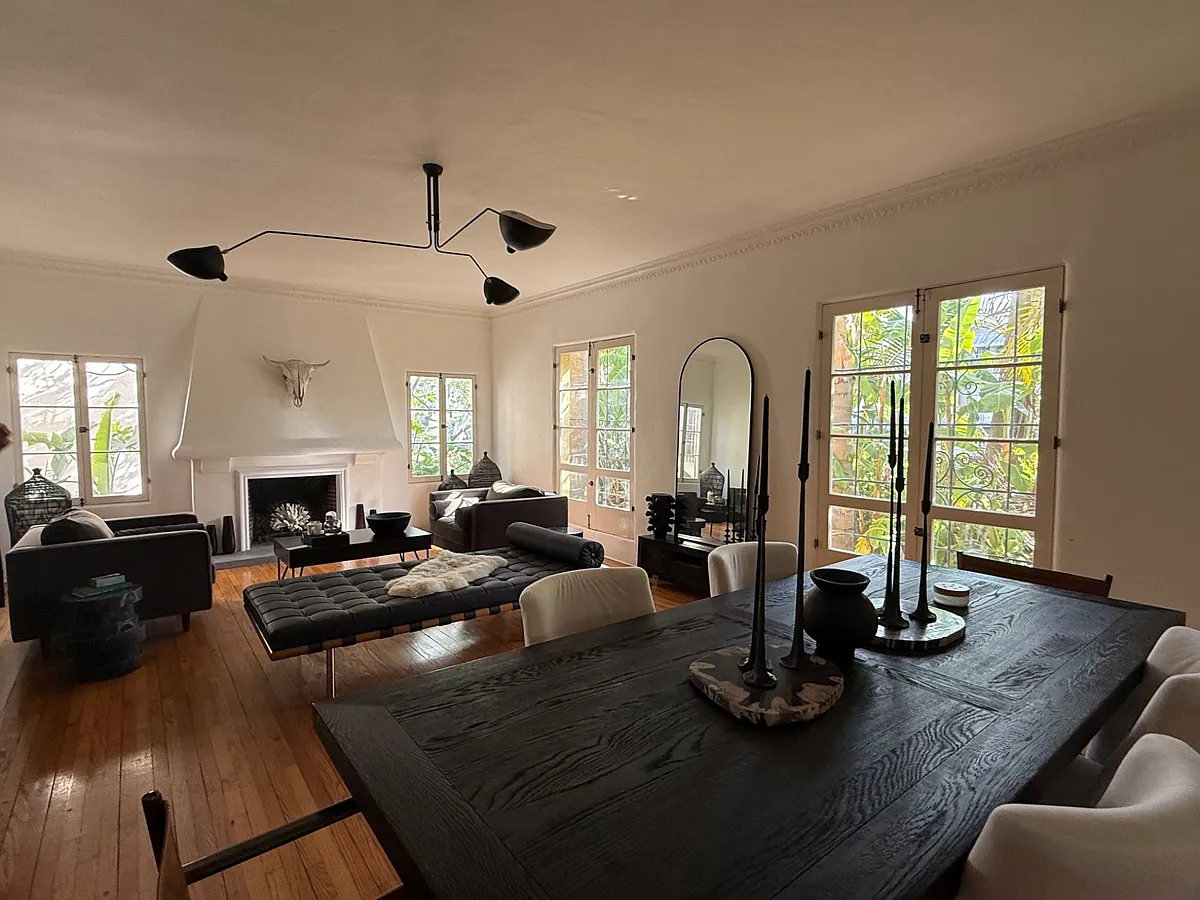 Sunken living room afternoon light - 113 N Detroit St