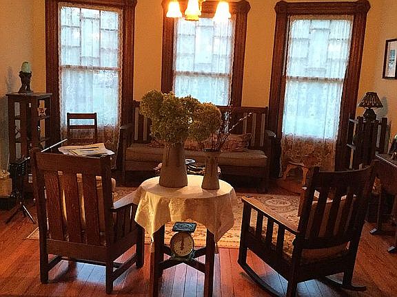 Living room w/pocket doors