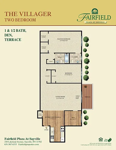 Floor plan Villager with Sm Den