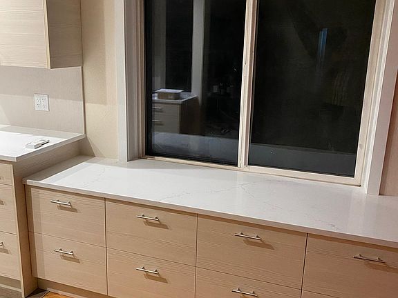 Custom built-in cabinet for extra storage