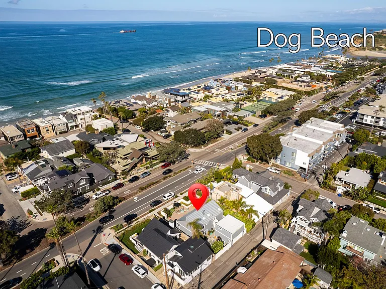 Centrally located at 26th Street and Camino del Mar. Right across the street from the beach!