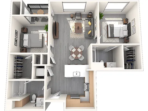 Floor plan Vive on the Park - Midway - Premium