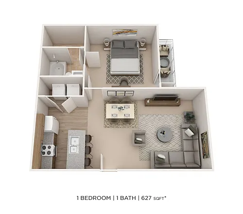 Floor plan One Bedroom