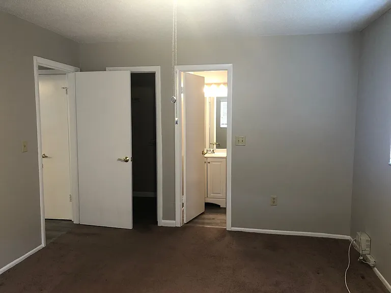 Master bedroom with private bath and walk in closet