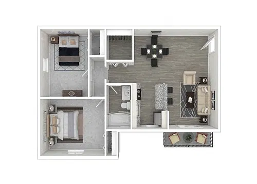 Floor plan Two Bedroom