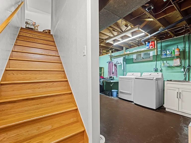Downstairs and laundry room
