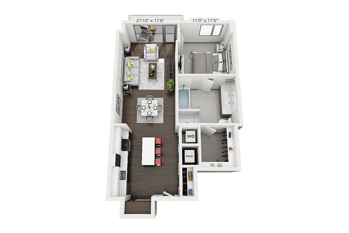 Floor plan A1E