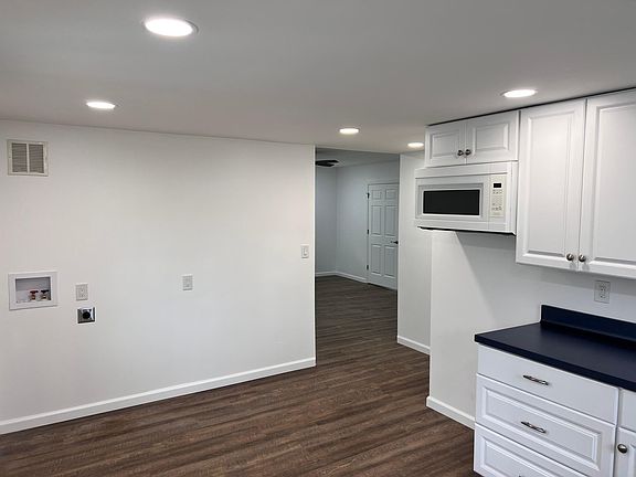 View from kitchen to living room