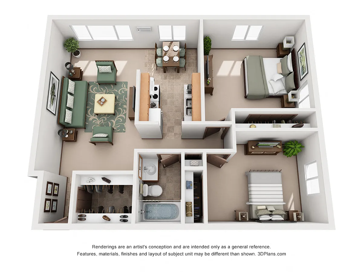 Floor plan 2 Bedroom