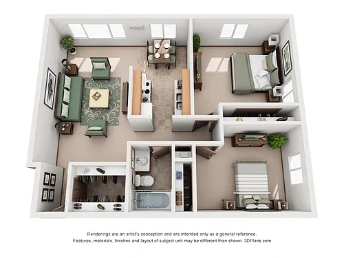Floor plan 2 Bedroom