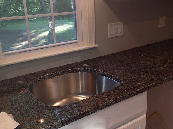 Granite with undermount sink