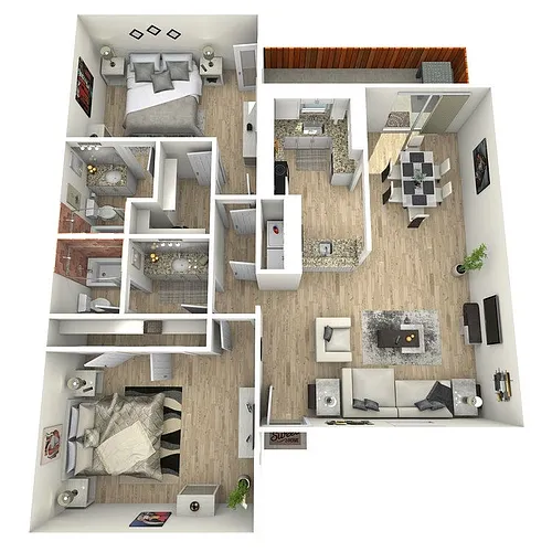 Floor plan B3