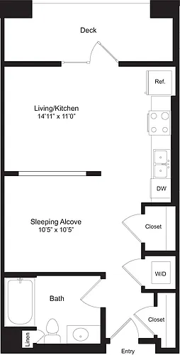 Floor plan Studio C
