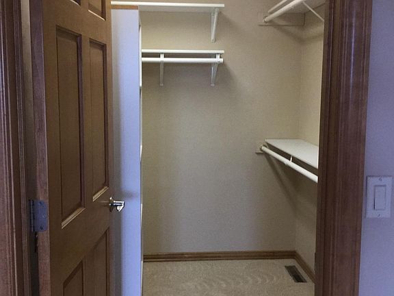Walk in closet in master bedroom
