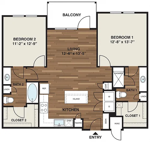 Floor plan B1- The Hargett