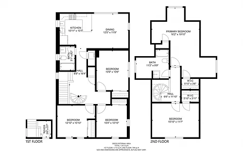 Floor plan 5 Bedrooms, 2 Bathrooms