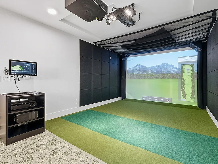 Practice your swing using our sports simulator