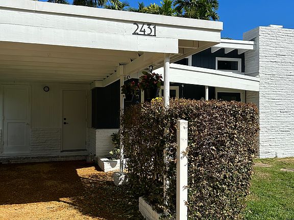 Carport and entry porch.