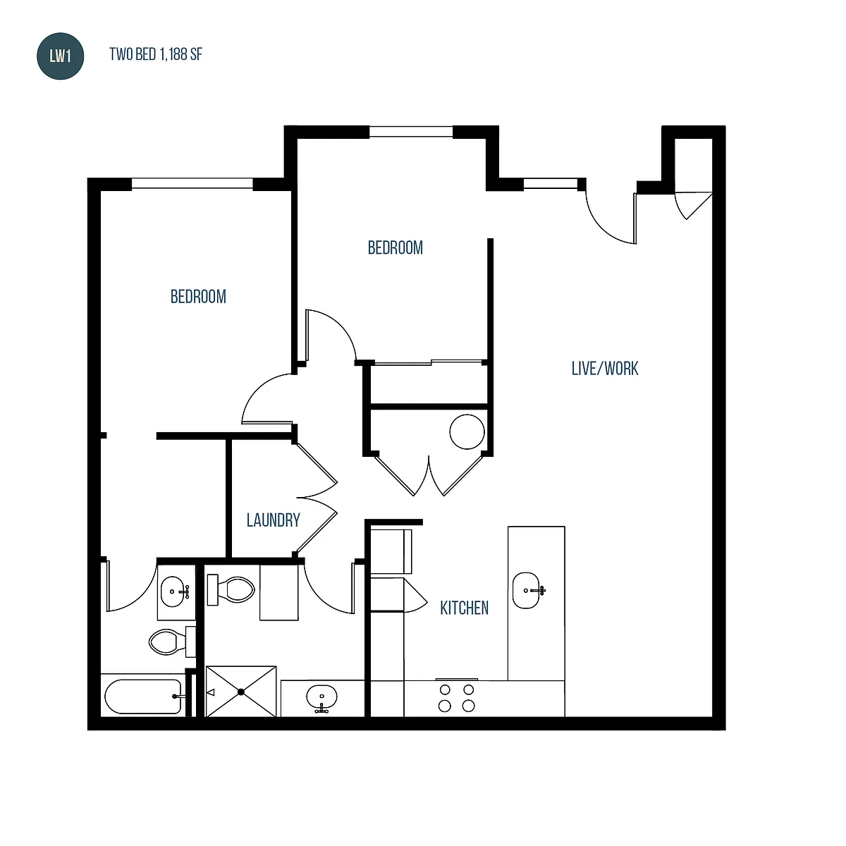 Floor plan Live/Work 1