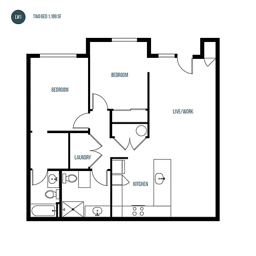 Floor plan Live/Work 1