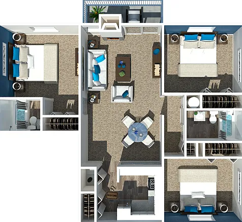 Three Bedroom 2 Bathroom Three Bedroom 2 Bathroom