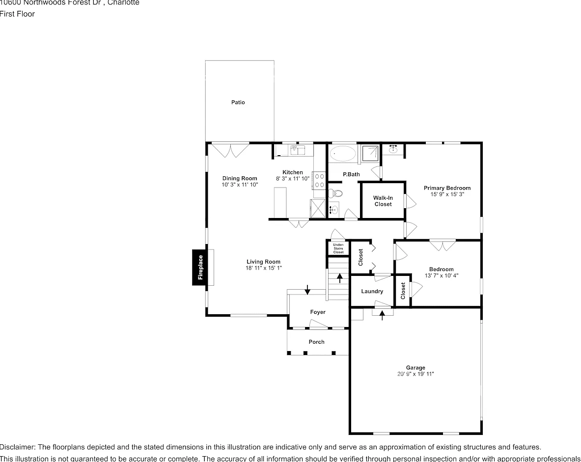 10600 Northwoods Forest Dr Charlotte, NC 28214 — Photo 2