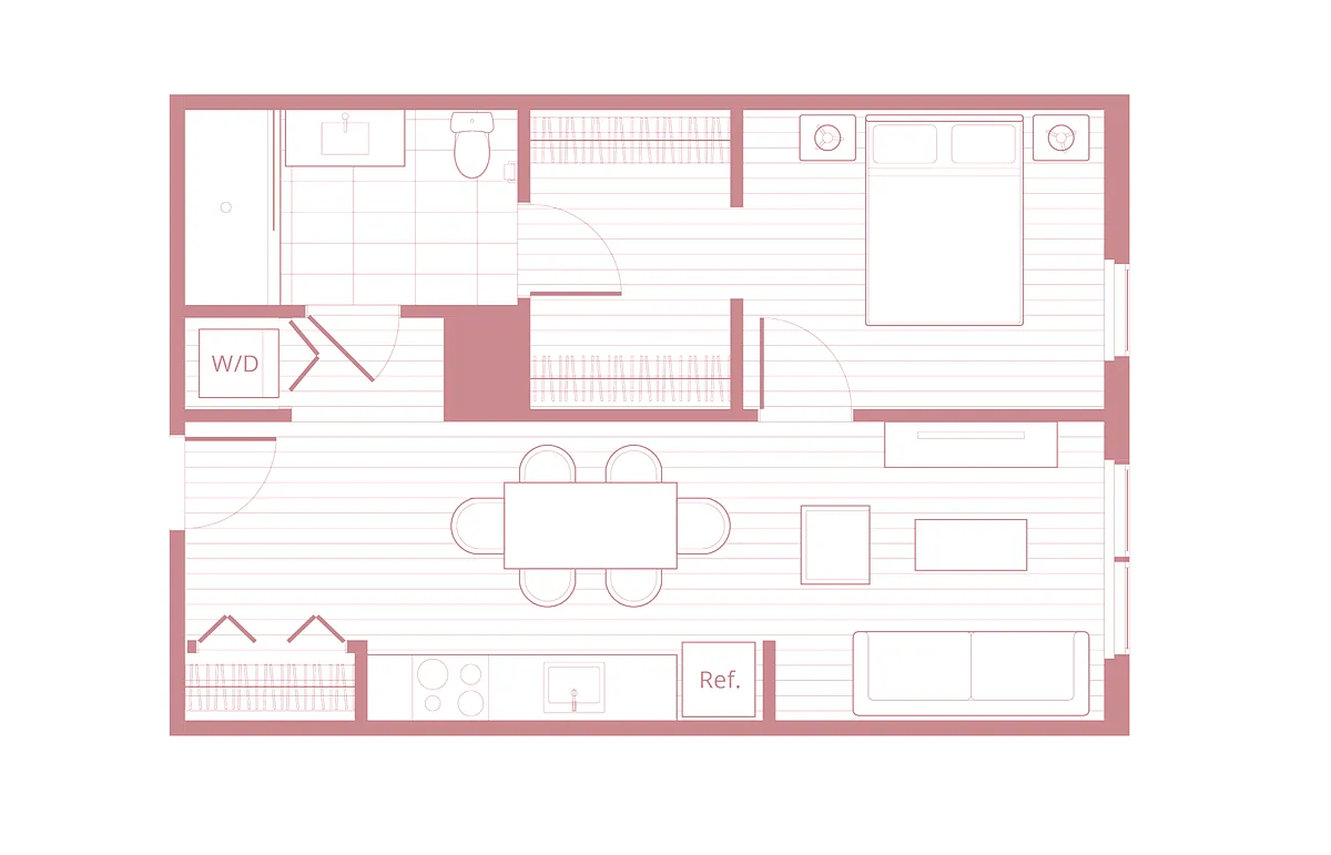 Floor plan A3 Furnished
