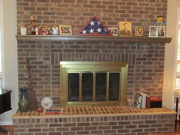 One of Two Fireplaces