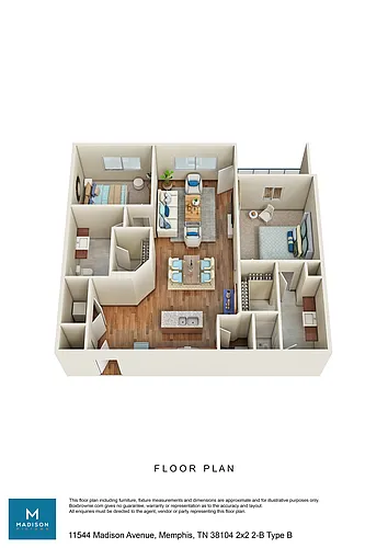Floor plan 2X2