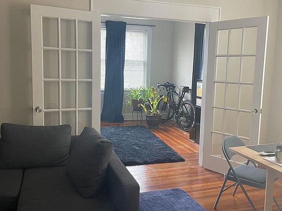 View from living room to bedroom