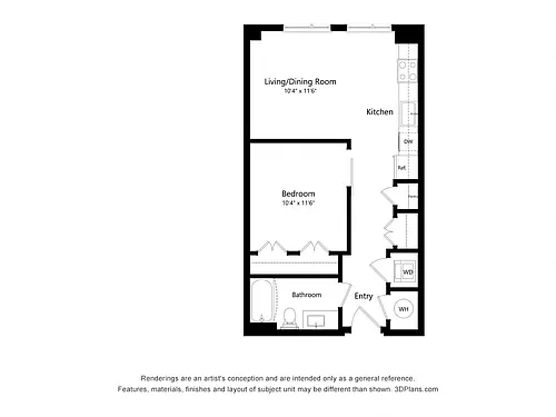 Floor plan Studio-S02