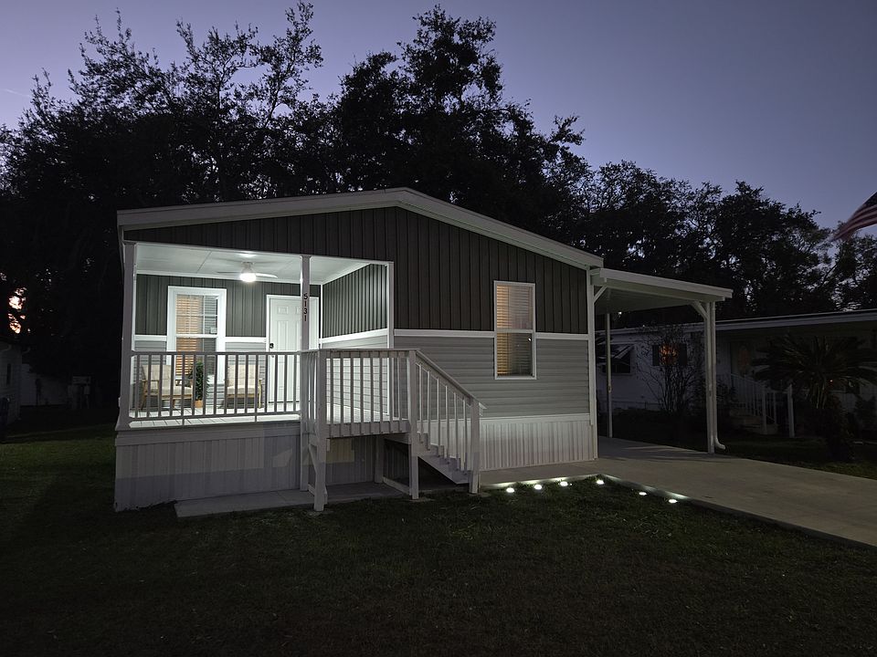 Twilight at 5131 Jo Street, Zephyrhills Florida 33542.