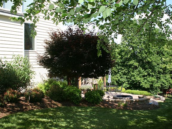 Side view,, landscaping