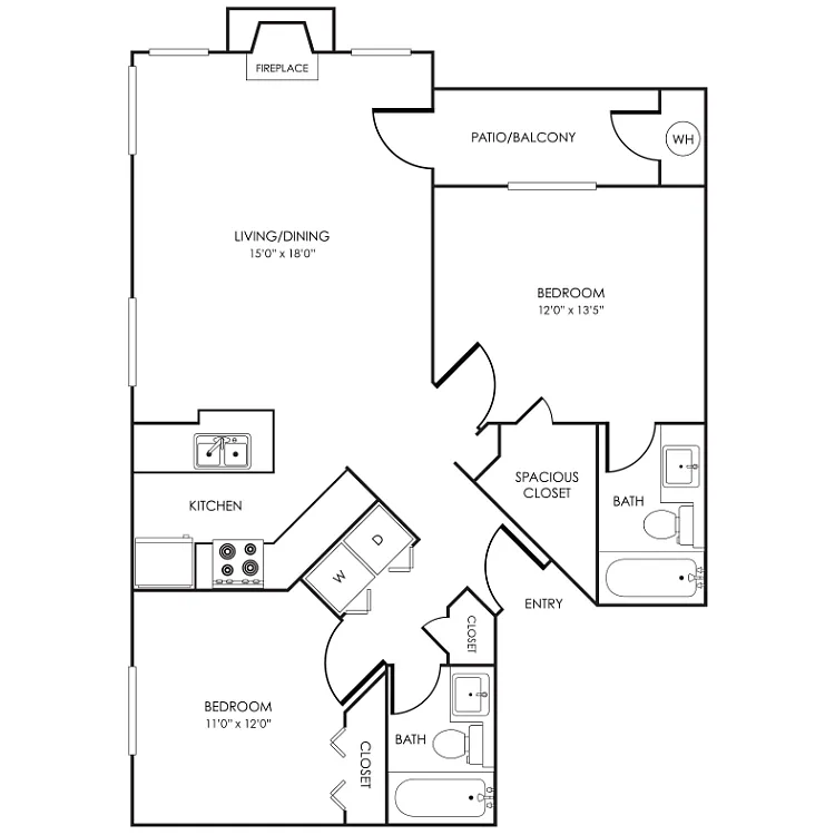 Floor plan Tulip Floor Plan 22D