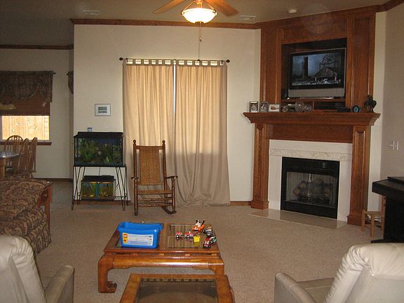  Living Area with Corner Fireplace