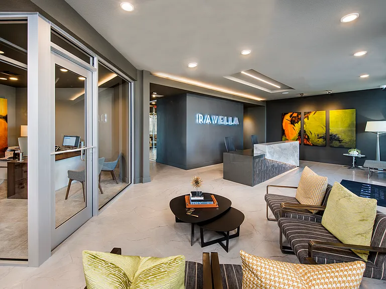 Leasing office interior