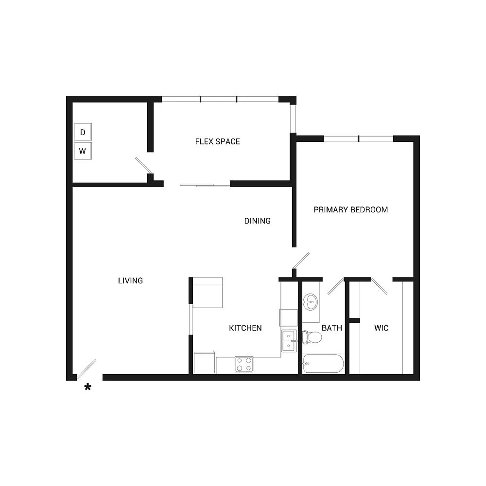 Floor plan Sawyer