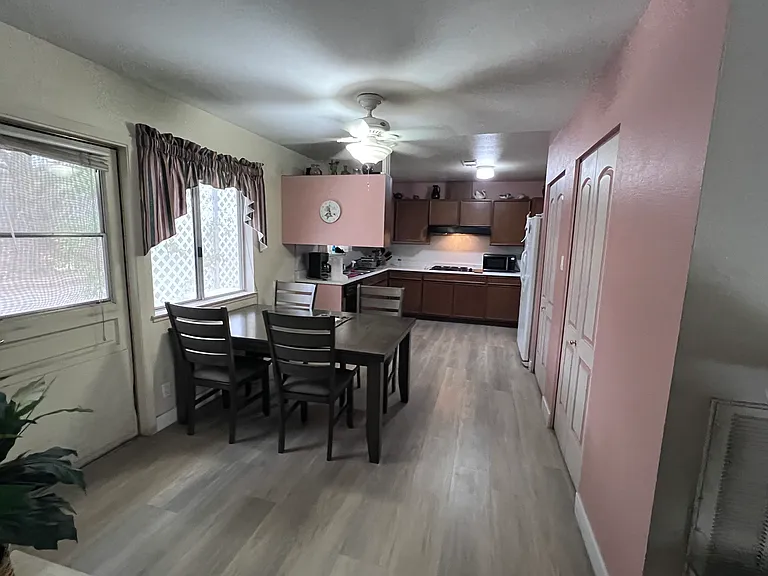 Dining area and kitchen