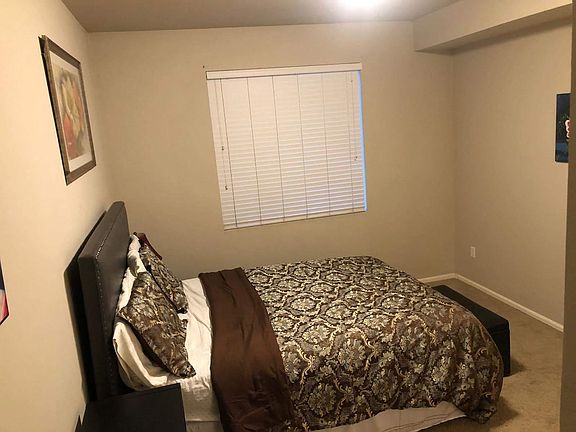 Master bedroom with walk in closet